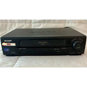 Sharp VC-A582U VCR VHS 4-Head Hi-Fi Player Recorder Tested Working No Remote
